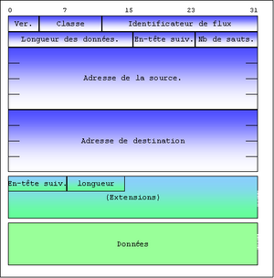Figure 4-1 Format d'un datagramme IPv6